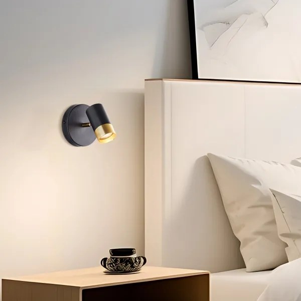 Brilliant - Faretto da parete a LED VIGOLO 1xGU10/5W/230V nero/oro