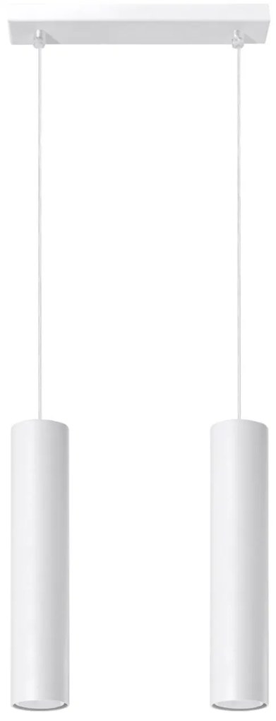 Lampada a sospensione 2xGU10 in acciaio LAGOS 2