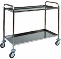 Carrello di servizio 2 piani albergo inox 80 kg cm 111x57x96 RS0316