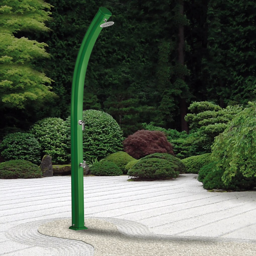 Doccia Solare Per Esterno 23 Lt Con Soffione Miscelatore e Lavapiedi Arkema "Jolly A520"