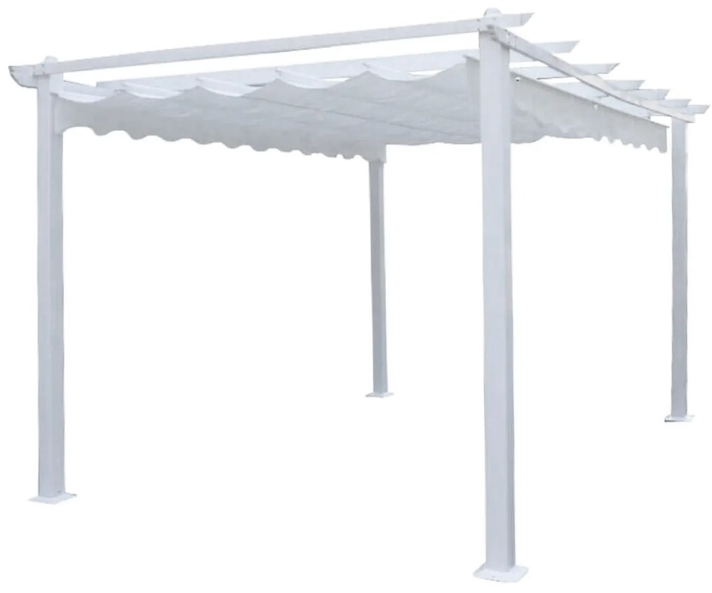 Gazebo da giardino bianco Astoria Cosma, in ferro