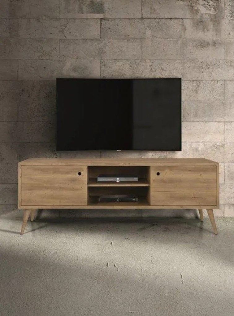 Porta TV SOFFIANO abete spazzolato 160&#215;45 cm H 55 cm