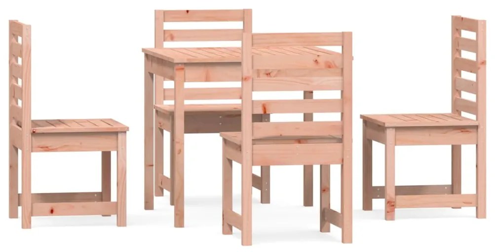 Set da Pranzo per Giardino 5 pz in Legno Massello di Douglas