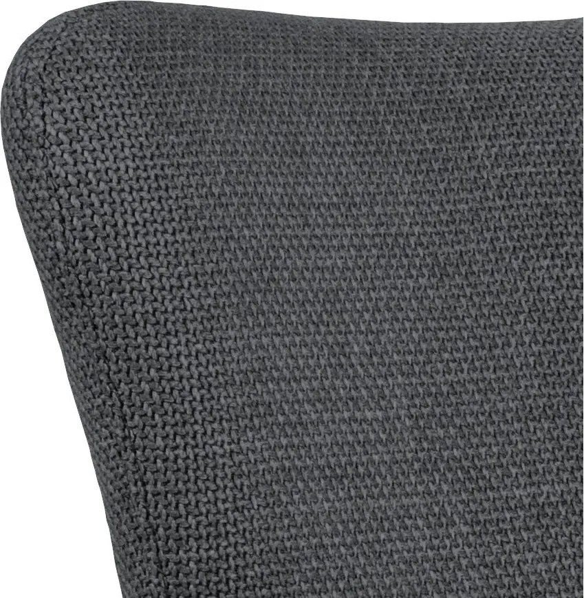 Set di sedie da pranzo grigio scuro in imbottito con braccioli 2 pz Laura – Actona