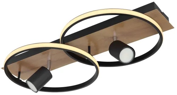 Globo 67309-36 - Plafoniera LED DANNY 2xLED/18W/230V + 2xGU10/35W/230V