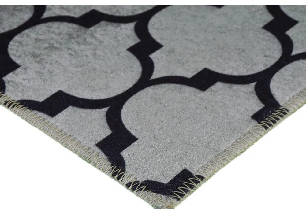 Tappeto lavabile grigio 80x50 cm - Vitaus