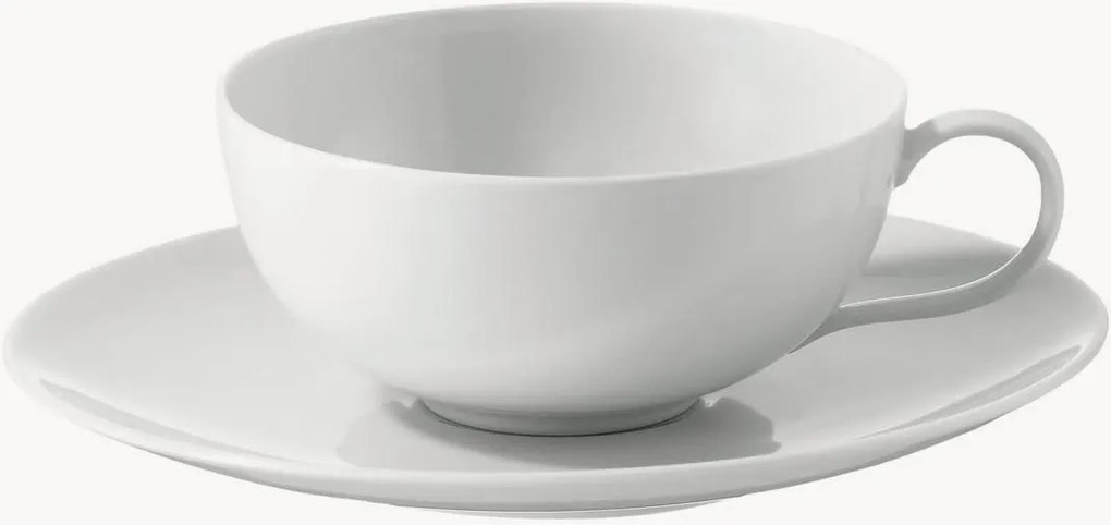 Tazza da tè con piattino in porcellana fatta a mano Urbino
