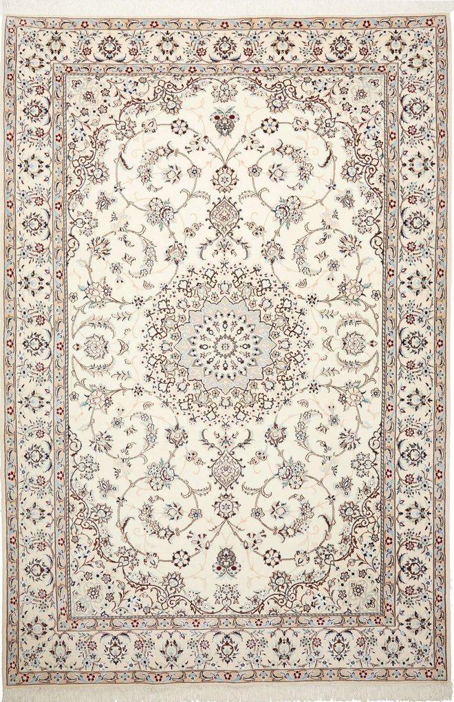 Nain Tappeto persiano 310 x 210 Beige (Iran) Annodato A Mano