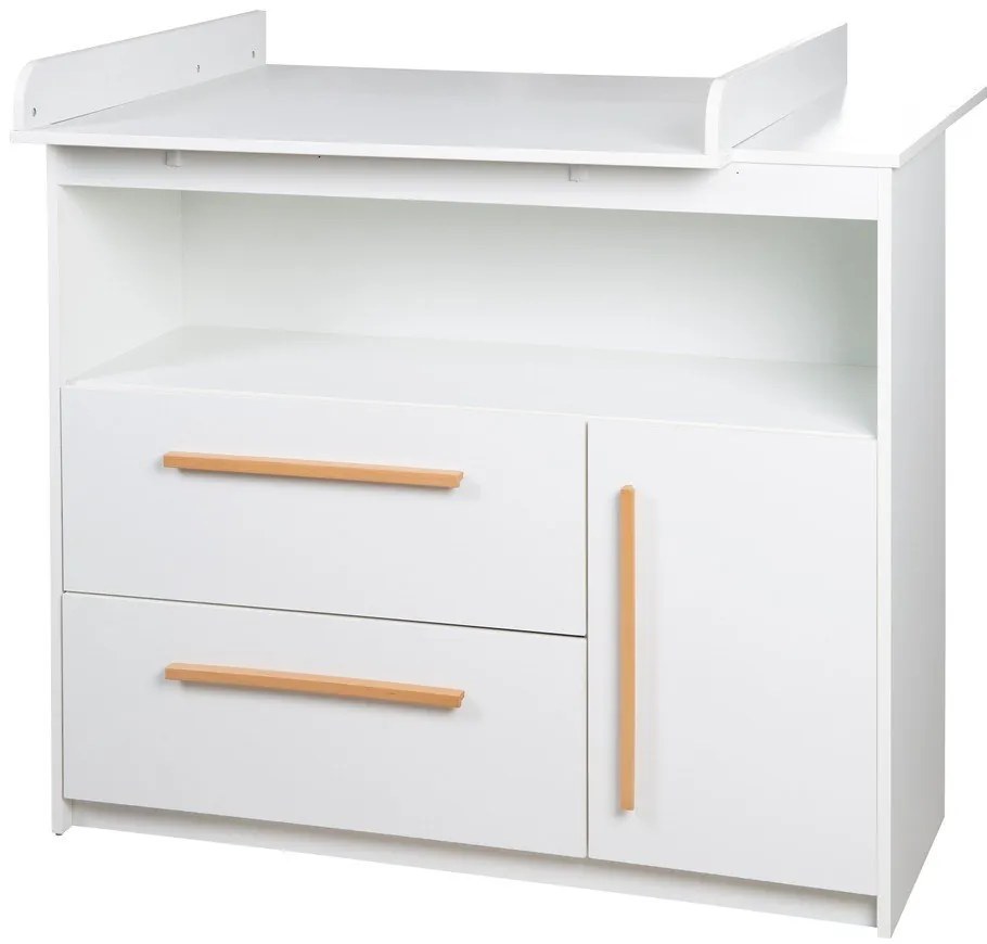 Cassettiera bassa bianca 107x98 cm Lilo - Roba