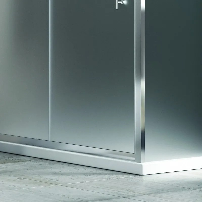 Box doccia 100x90 angolo anta scorrevole vetro opaco anticalcare KF5000S - KAMALU