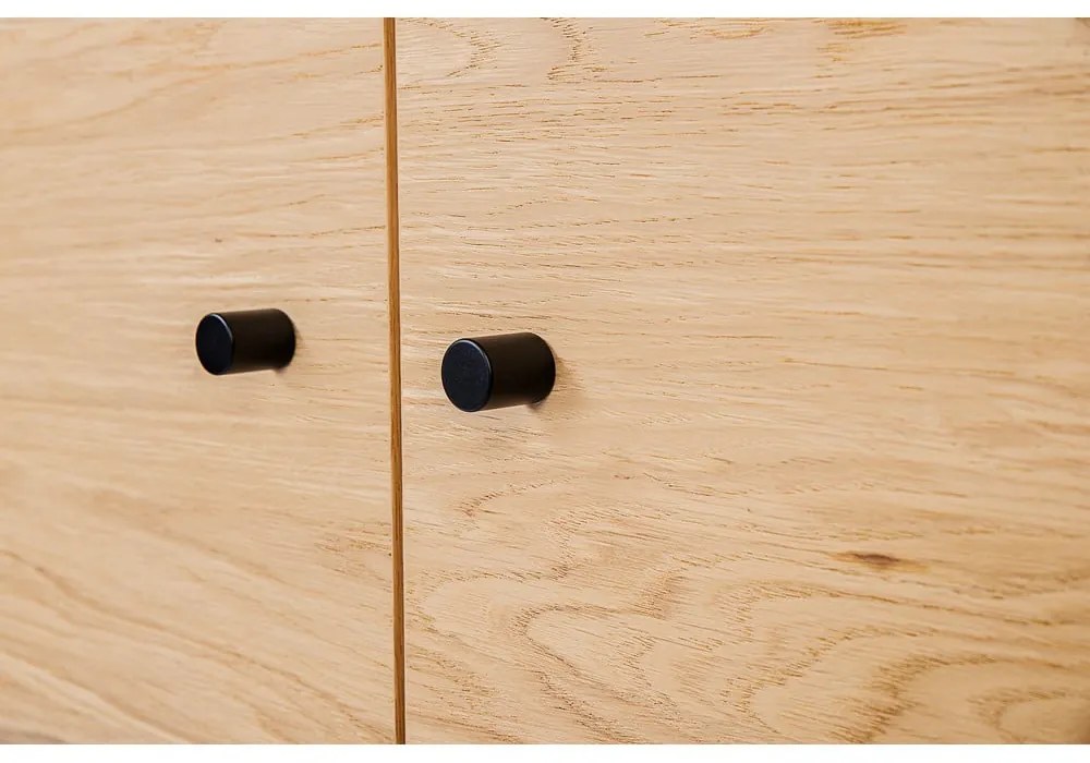 Libreria nera in rovere 90x180 cm Jungend - Woodman