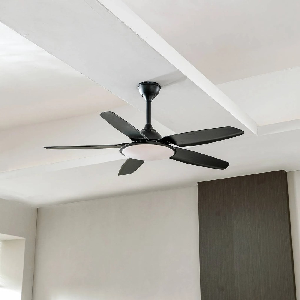 Ventilatore da soffitto Starluna LED Divian nero DC silenzioso CCT