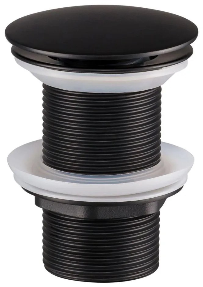 COMAD CLICK-CLACK T201MBG-3 - Scarico del lavandino CLICK-CLACK diametro 7 cm opaco nero