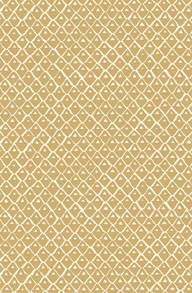 Josephine Munsey Tapete Pineapple Squares - Smith Yellow/ Clarke White