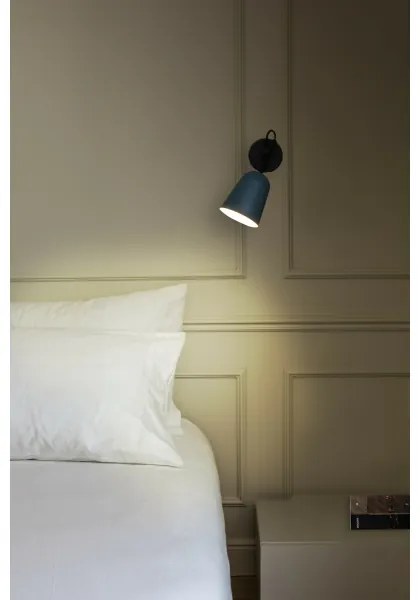 FARO 28274 - Applique STUDIO 1xE14/8W/230V blu/nero