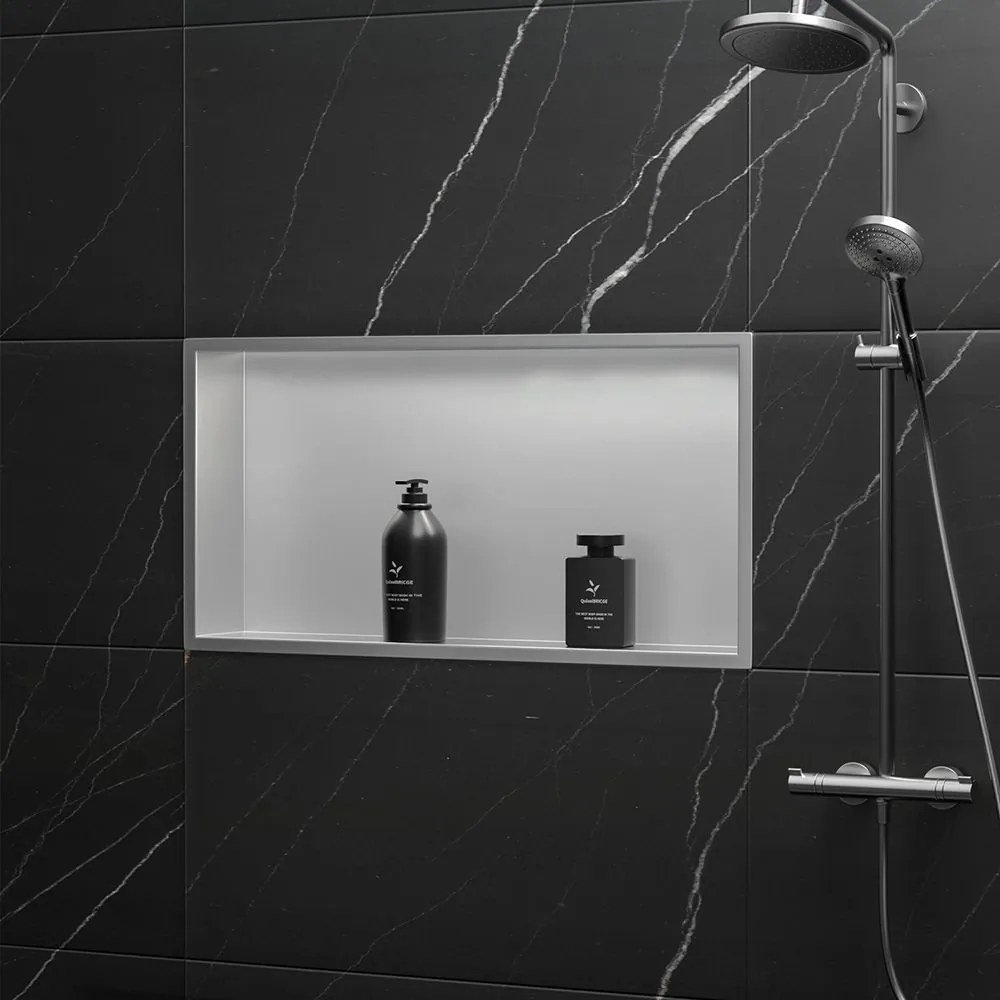 MENSOLA BAGNO 30x60 steel brush