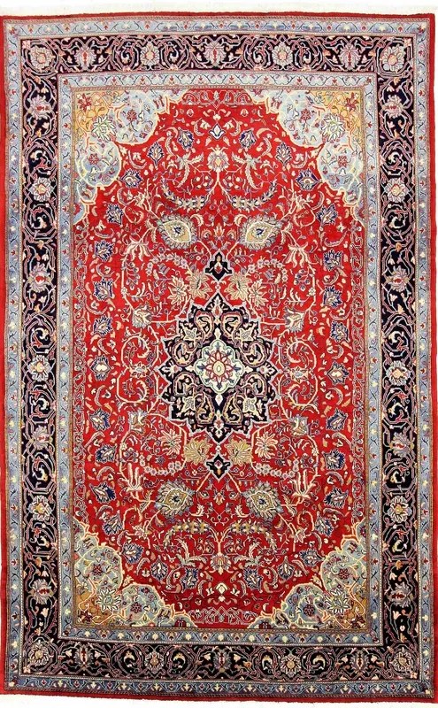 Sarouk Tappeto persiano 340 x 210 Rosso (Iran) Annodato A Mano