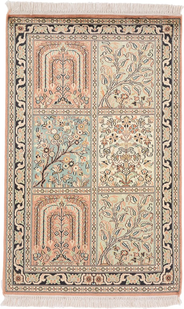 Cashmere Silk Tappeto 60x100 (Indian) Annodato A Mano