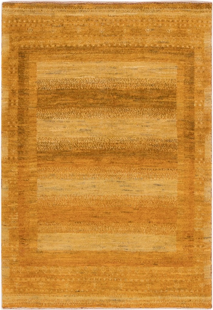 Loribaft Tappeto persiano 90x130 Giallo (Iran) Annodato A Mano
