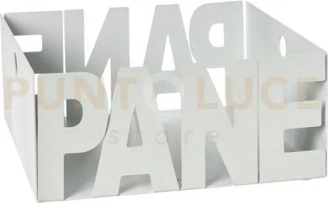 Porta pane letter bianco marmo