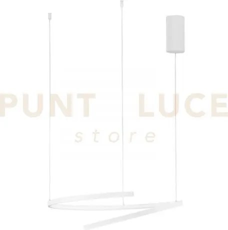Lampadario a sospensione led moma bianca 38w 6090lm cct3000 4000 65...