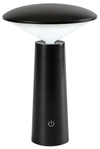 Rabalux 77147-LED Lampada da tavolo touch ricaricabile e dimmerabile POLPERRO LED/3W/3,7V 1200mAh nero
