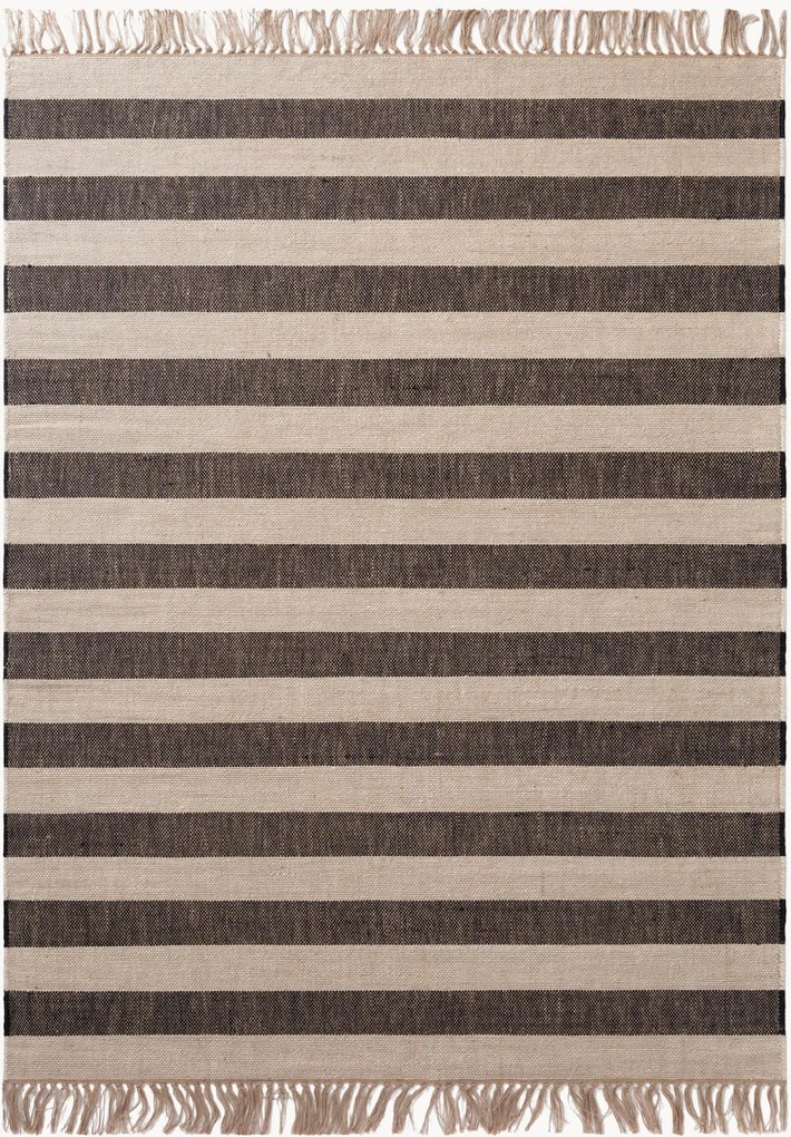 Tappeto a pelo basso in juta tessuto a mano Playa