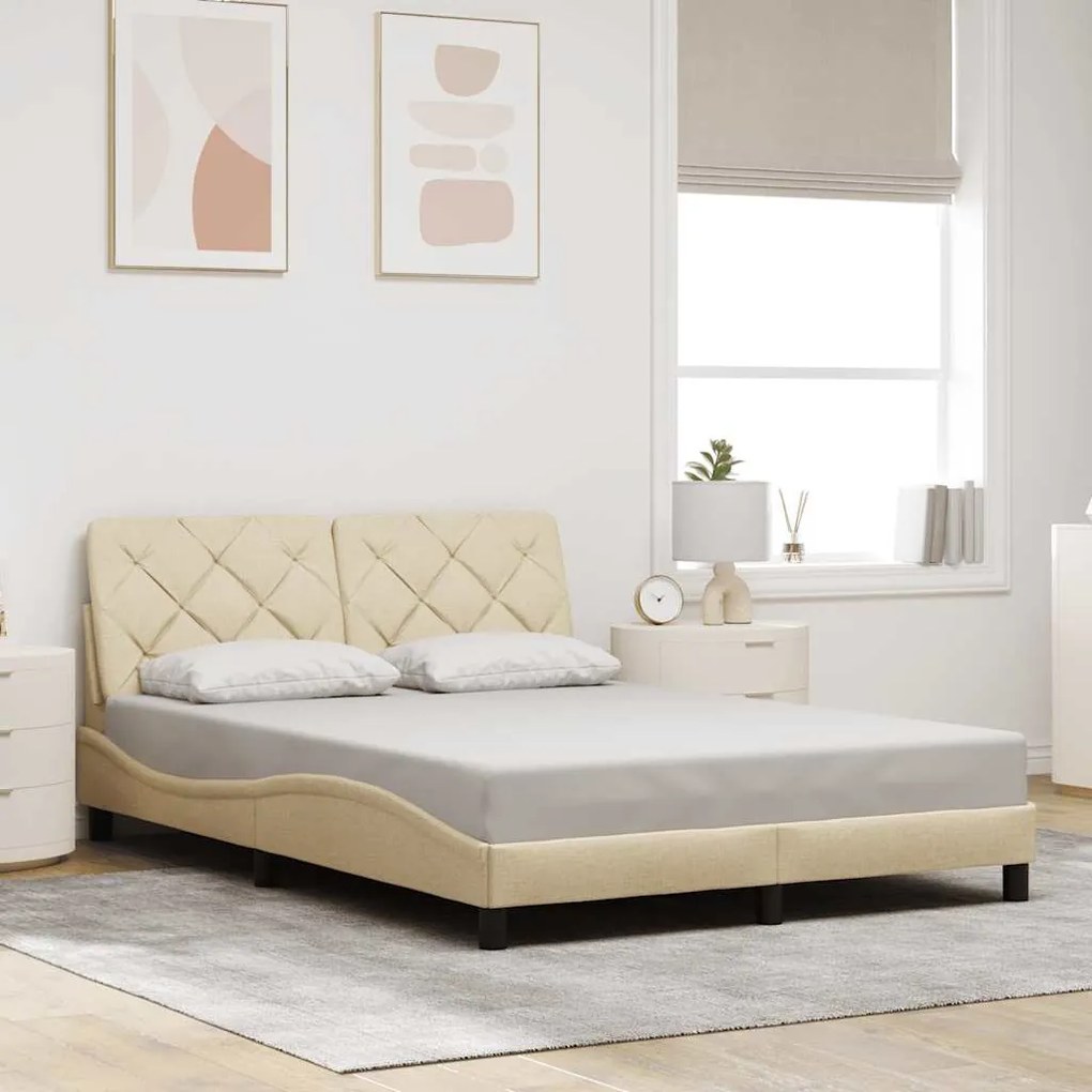 Giroletto Senza Materasso Crema 140x200 Cm İn Tessuto /