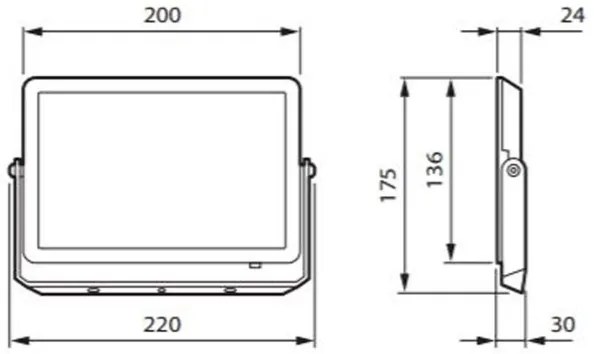 Philips - Riflettore LED DECOFLOOD LED/50W/230V IP65
