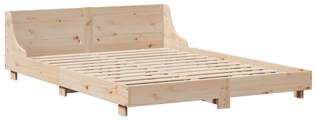 Letto senza materasso 135x190 cm in legno massello di pino