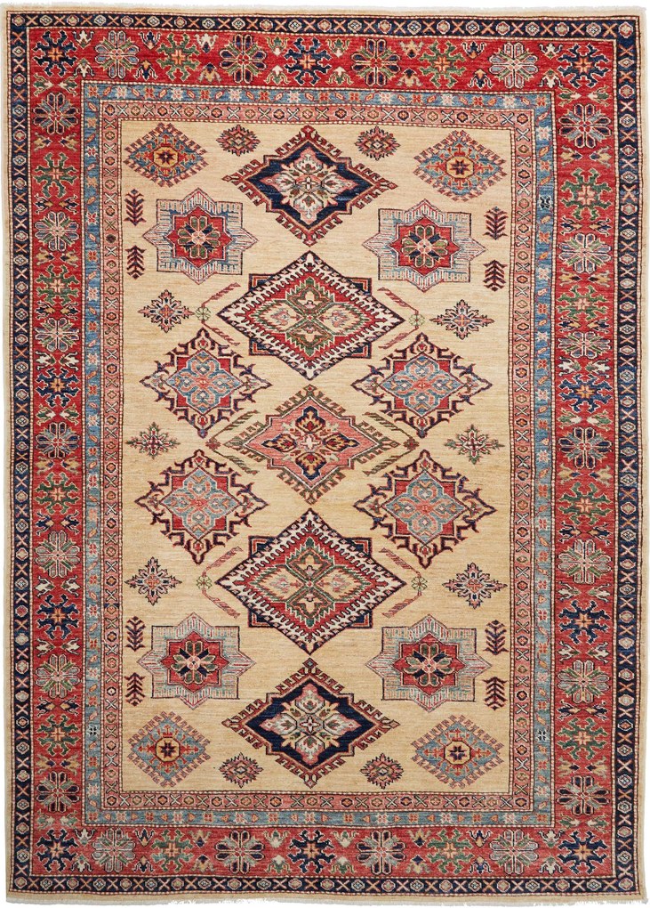 Kazak Tappeto orientale 230 x 170 Giallo (Pakistan) Annodato A Mano