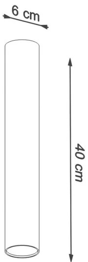Sollux SL.0998 - Faretto LAGOS 1xGU10/10W/230V 40 cm bianco
