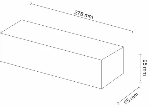 Applique CEGIELKA 1xE14/12W/230V gesso/bianco