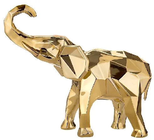 BONGELLI PREZIOSI Statua elefante stilizzato Collezione modern animal h 27