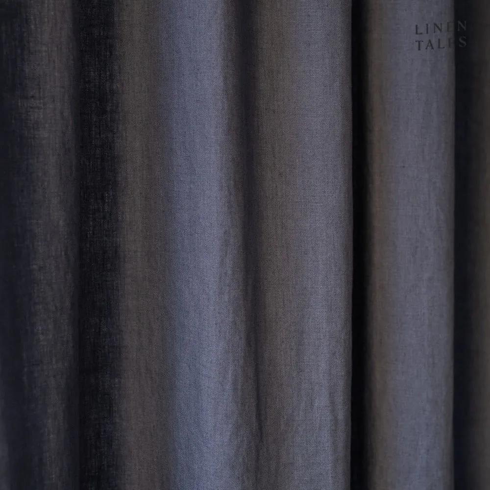Tenda grigio scuro 140x330 cm Dark Grey - Linen Tales