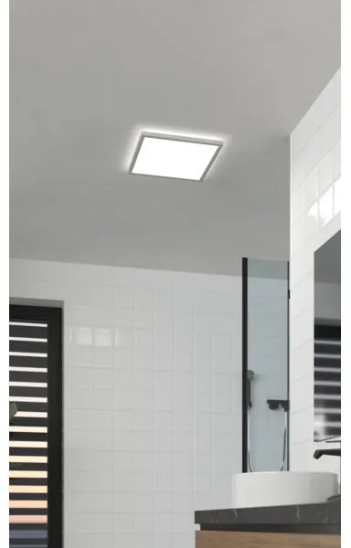 Eglo 901451-Plafoniera LED da bagno ROVITO 17,6W/230V 39x39 cm IP44 bianco