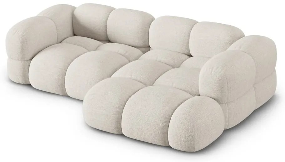 Divano angolare beige (con penisola a destra/con chaise lounge) Loretto – Cosmopolitan Design