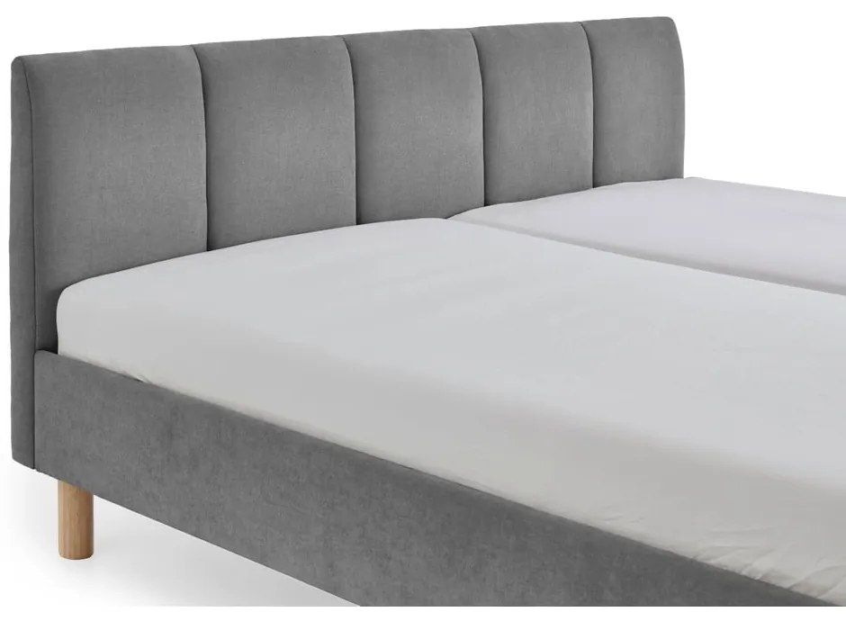 Letto matrimoniale imbottito grigio rete non inclusa 180x200 cm Joker – Meise Möbel