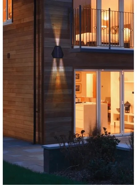 Immax 08488L - Lampada solare da parete LED 2W 5V IP54 con sensore