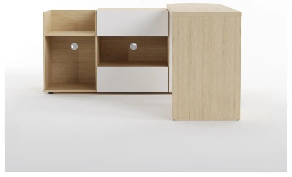 Tavolo da lavoro con piano in rovere 48x159 cm Tango - TemaHome