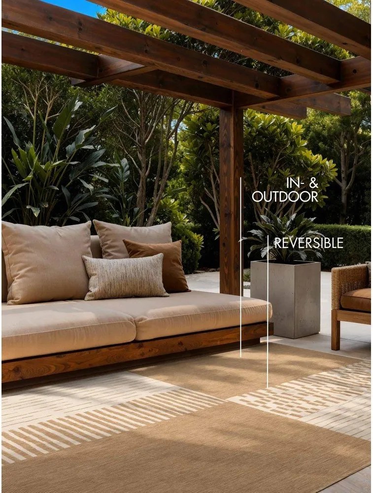 Tappeto da interno/esterno color crema/di colore naturale 120x170 cm Haringey Acacia – Ted Baker