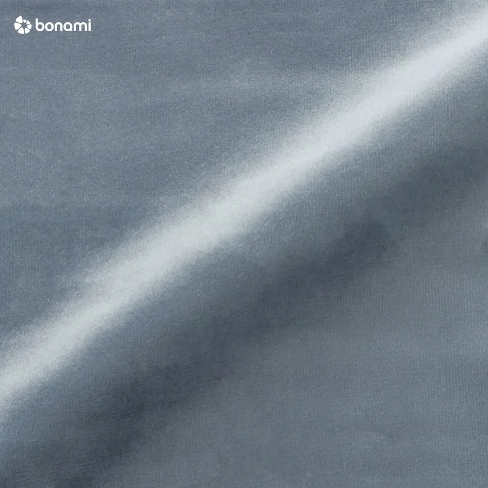 Letto matrimoniale imbottito azzurro con griglia 140x200 cm Akela - Makamii