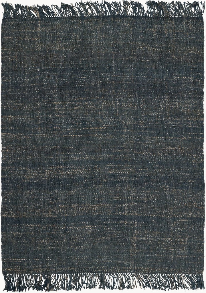 Tappeto in iuta a pelo corto tessuto a mano Nessa