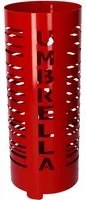 Portaombrelli metallo scritta Umbrella rosso tondo cm 19h49