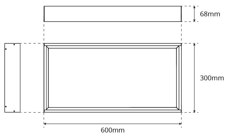 Plafoniera LED 60x30 32W da soffitto UGR19 CCT con driver Philips Colore Bianco Variabile CCT