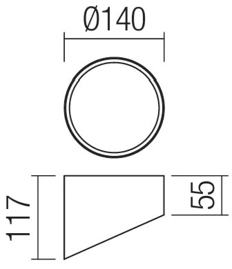 Redo 01-1629 - Faretto LED UTO LED/18W/230V Ø 14 cm bianco