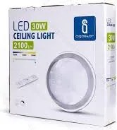 Plafoniera dimmerabile 30 W completo di telecomando con temperatura colore selezionabile 3000K-4000K-6500K 3190lm 220 - 240v D429*H96.1mm