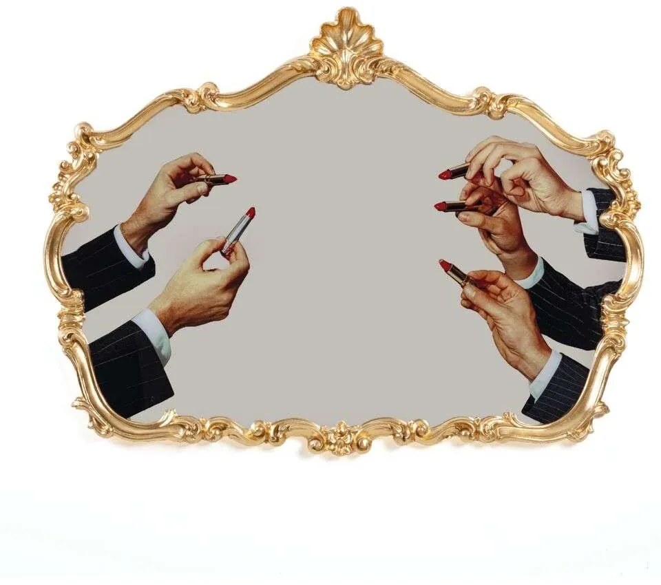 Seletti - Toiletpaper Baroque Mirror Gold Seletti