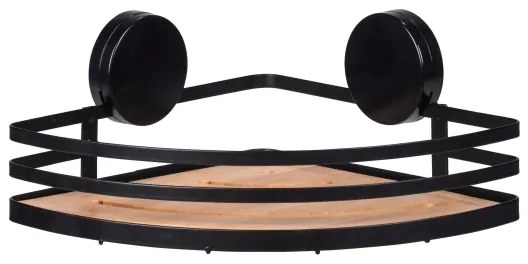 WENKO 24980800 - Mensola ALBA 27,3 x 21 cm nero/marrone