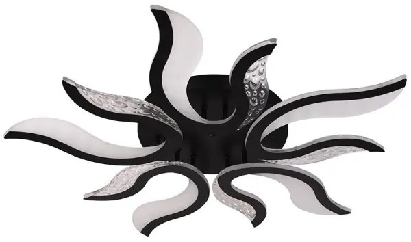 Lampadario a plafone LED dimmerabile LED/65W/230V 3000-6500K nero + telecomando